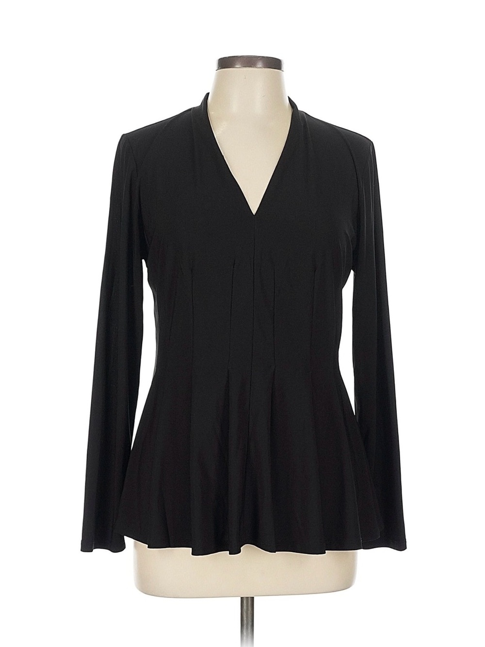 White House Black Market Black Long Sleeve Top